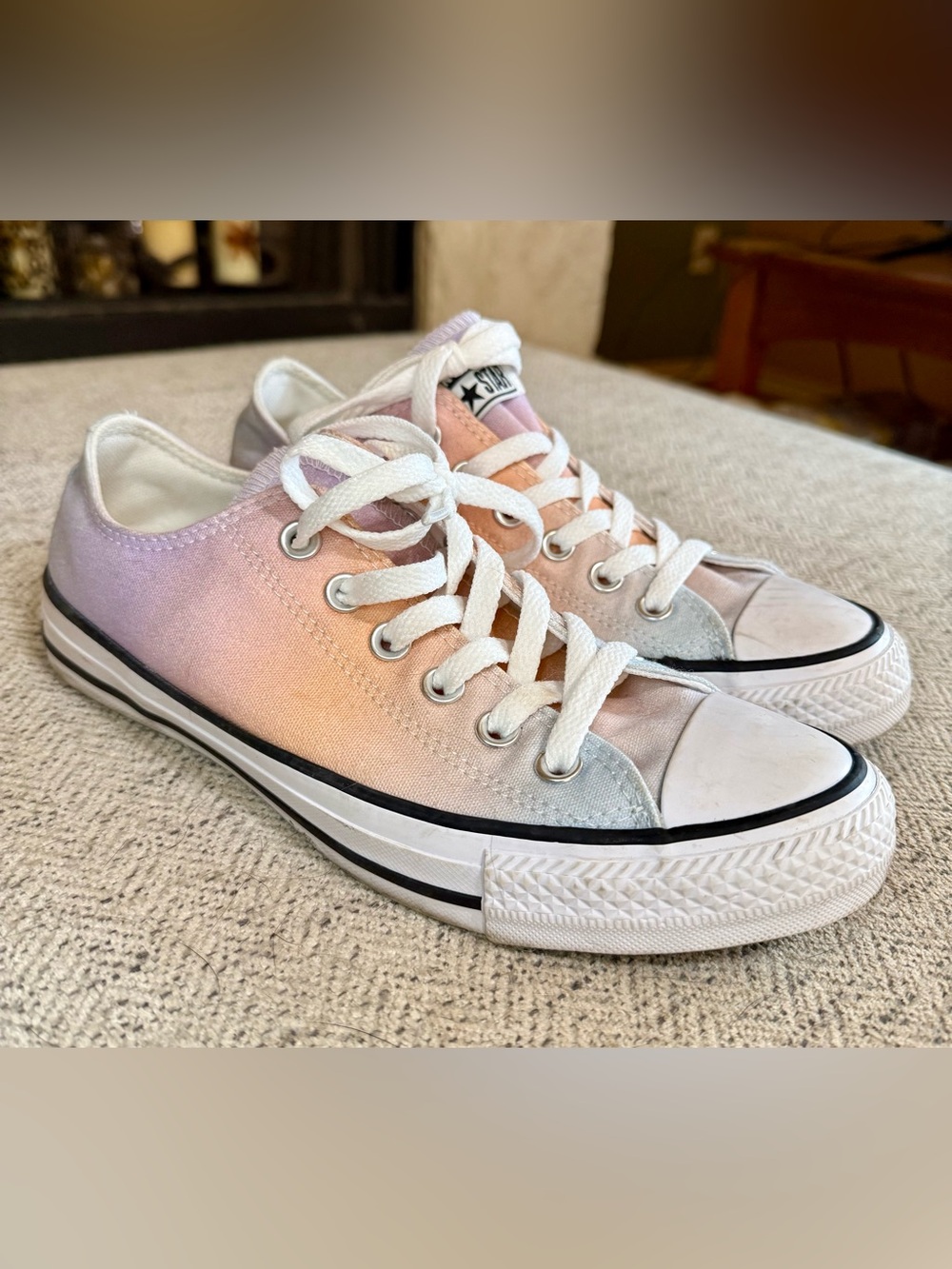 Converse Chuck Taylor pastel gradient ombré low top sneakers